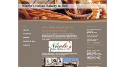 Desktop Screenshot of nicolosbakeryanddeli.com